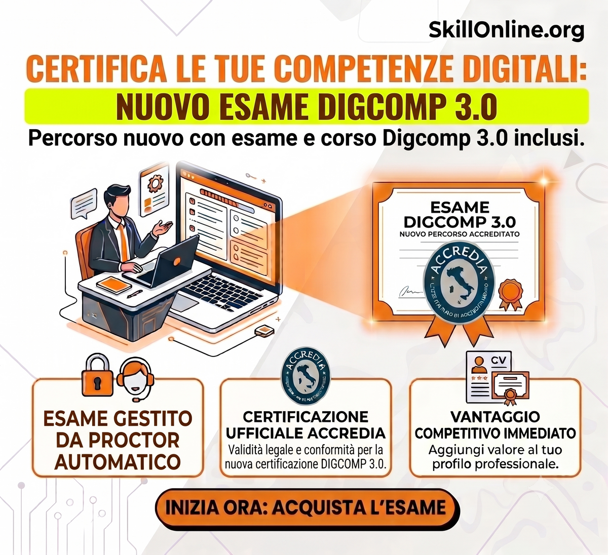Certificazione DigComp 3.0 - Corso ed Esame